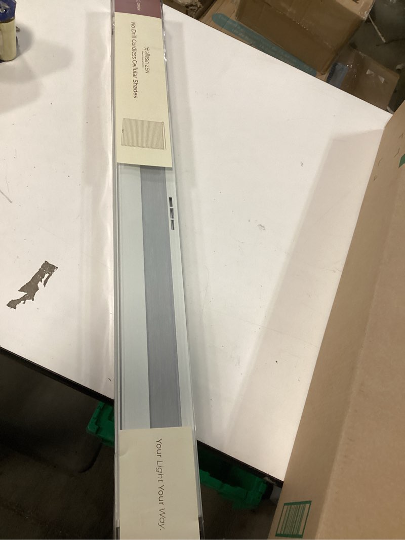 Condition photo showing New/Like New for Allesin Zen No Drill Blinds for Windows Blackout Cordless Cellular Shades Honeycomb Blinds Pull Down, Free Stop Easy Install for Home and Office, Blackout, White, 22" W x 58" H White-100% Blackout 22"W x 58"H