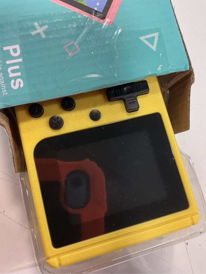 Condition photo showing Good Condition for retro gaming console, portable video game console with 3.0 inch ips screen and preloaded 400 classic video games, mini retro handheld game console (yellow)