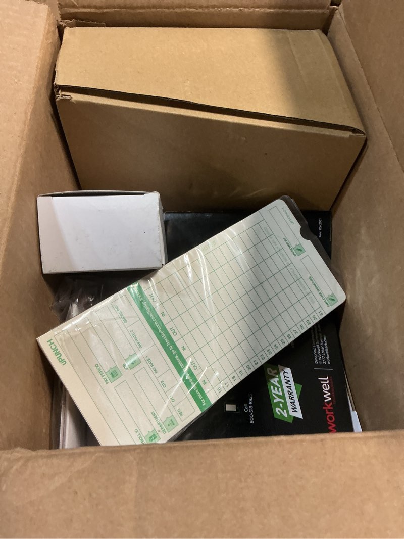 Condition photo showing Good Condition for uPunch HN1500 Starter Time Clock Bundle for Small Business: Employee Punch Clock System with 100 Time Cards, Card Rack, and Ribbon