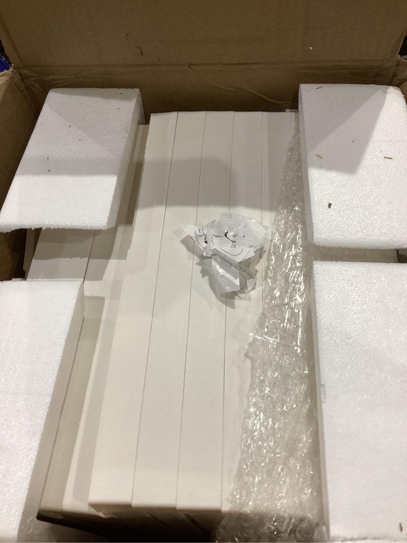 Condition photo showing Good Condition for Foldable Shoe Organizer Storage Box, Portable Extra Large Folding Shoe Rack for Closet, Shoe Storage Box with Magnetic Transparent Door and Wheels, 9 Layers 18 Grids with 4 Big Grids 1 White 9 Layers-C