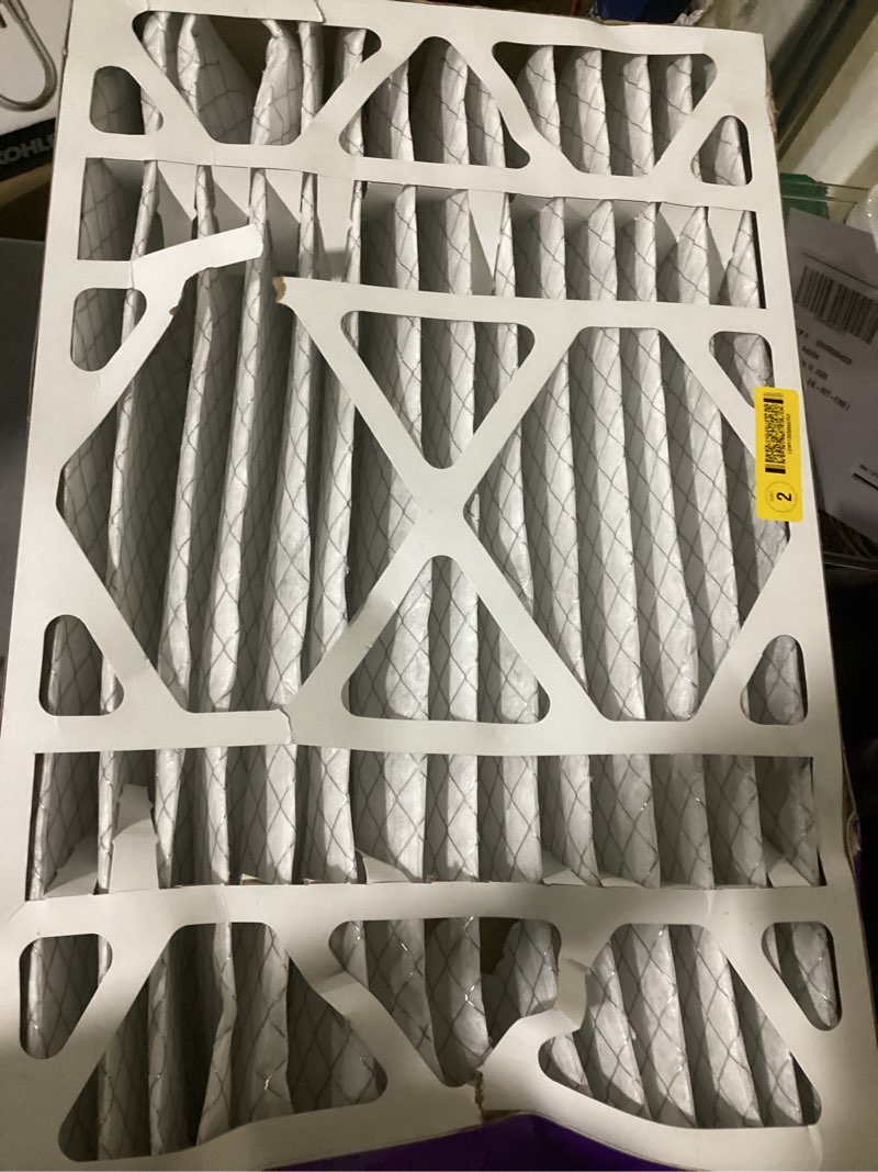 Condition photo showing As Is for filtrete 16x25x4 hvac furnace air filter  mpr 1550 merv 12  ultra allergen reduction  1 filter