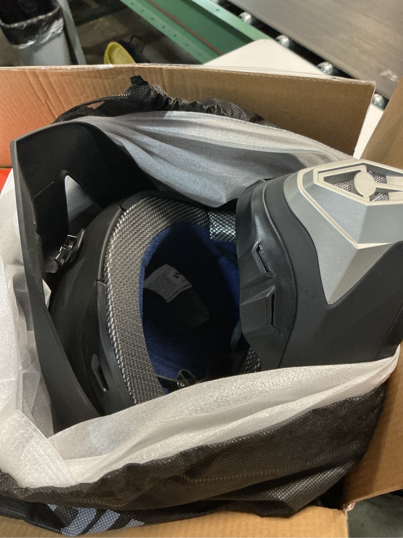 Condition photo showing Good Condition for dot youth dirt bike helmet with goggles & gloves for 5-14 years old, youth atv helmets for youth boys girls, four wheeler helmet, motocross bmx mx utv offroad street go kart dirt bike race car medium dino blue