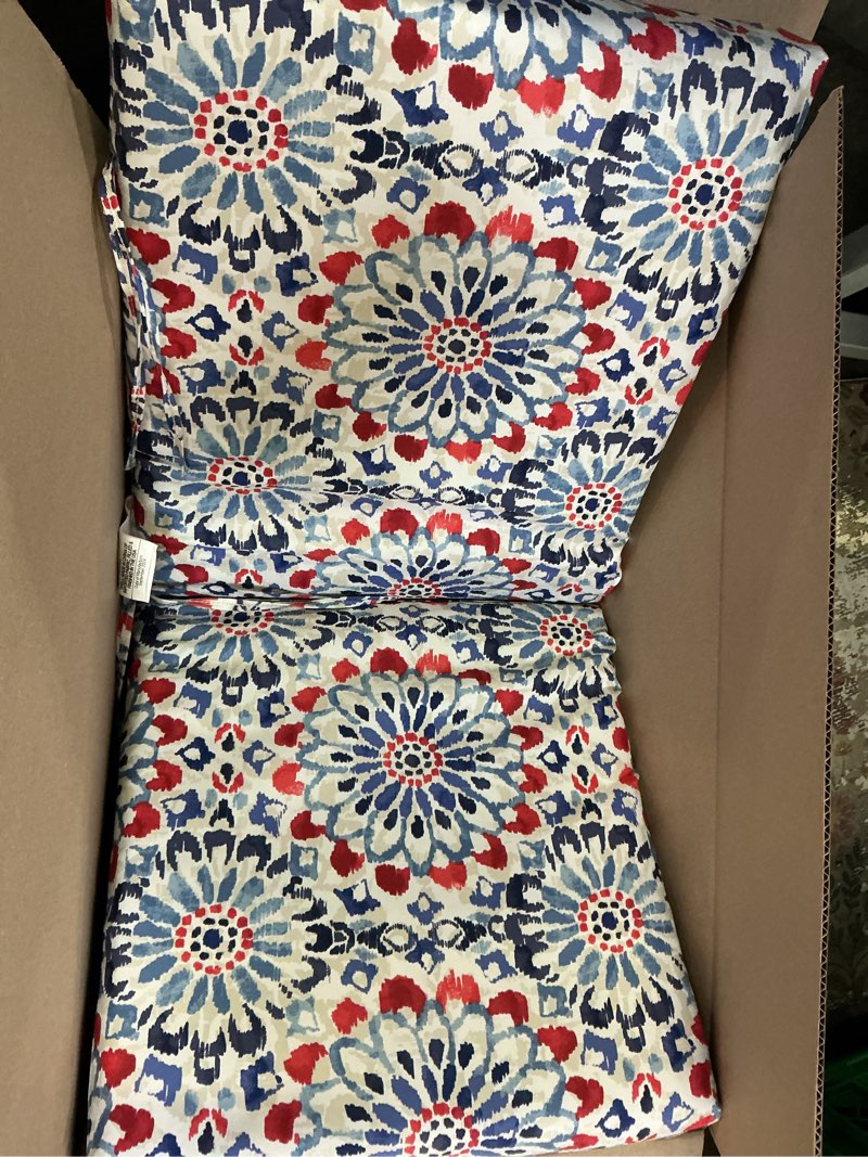 Condition photo showing Good Condition for arden patio dining outdoor chair cushions, 20x44, rain-proof seat pad, fade-resistant outdoor cushion clark blue 1 pack clark blue