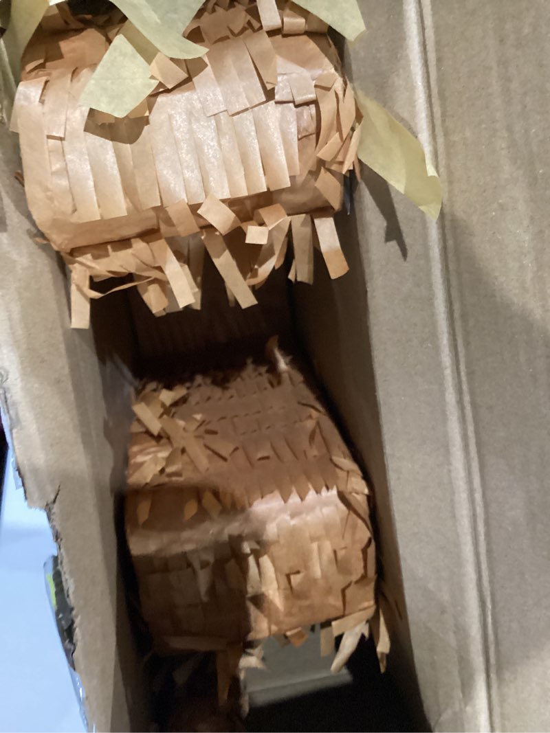 Condition photo showing Good Condition for Jenaai Horse Piñata 3D Horse Piñata Set with Stick Blindfold and Confetti Pack Farm Bundle Cowboy for Birthday Party Game Favors Supplies 14.6x12.6x3 Inch