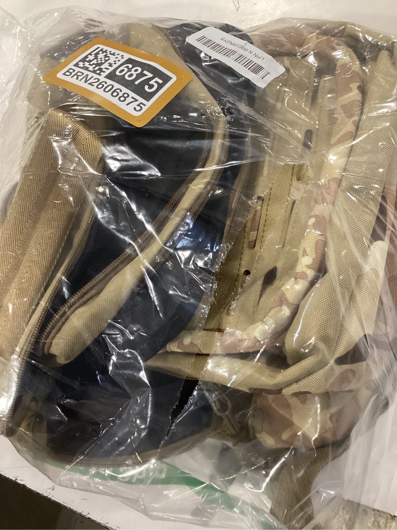 Condition photo showing Good Condition for kastking blowbak tactical sling tackle bag-lightweight fishing backpack storge fishing gear and equipment,gift for men f: double shoulder-khaki camo?16.9” x 10.6” x 8.3”? large