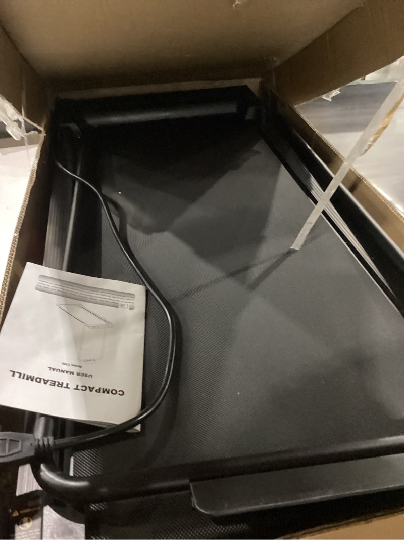 Condition photo showing Good Condition for compact treadmills for home, 3.0hp portable walking pad treadmill with incline, 0.6-7.6mph electric walking pad treadmill with handle bar, mini treadmils for exercising black v2