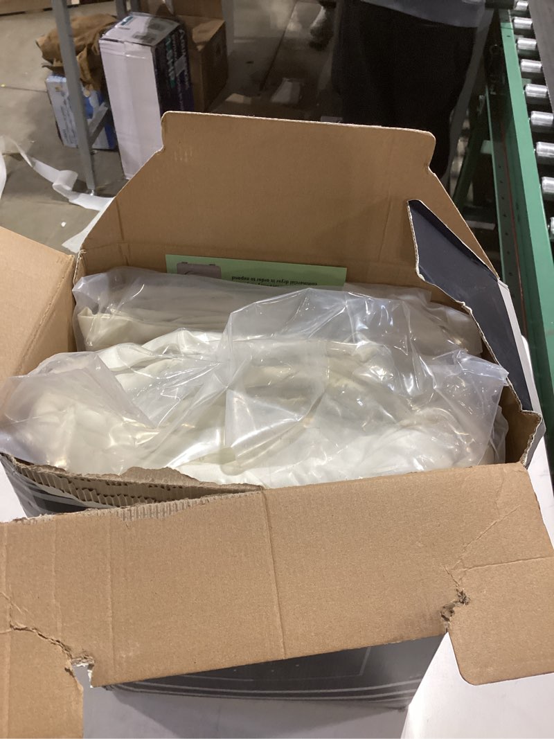 Condition photo showing New/Like New for Maple&Stone Queen Size Comforter Set 7 Pieces Bed in a Bag - Down Alternative Bed Set with Sheets, Pillowcases & Shams, Soft Reversible Duvet Insert for Queen Bed, Cream White