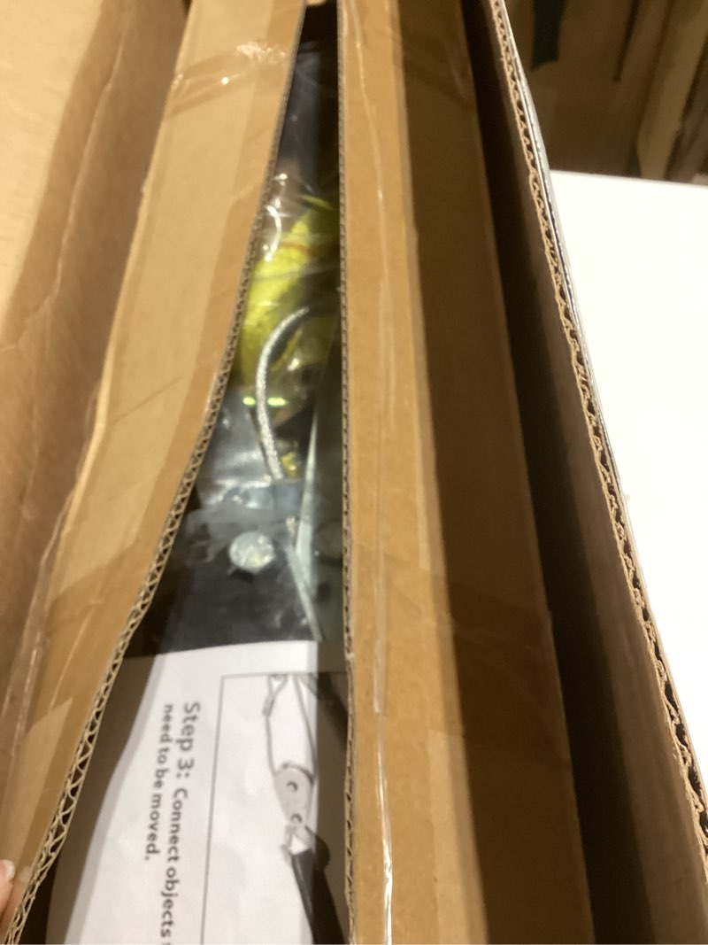 Condition photo showing Good Condition for Come Along Winch 5 Ton Capacity 11FT Steel Cable 3 Hooks Heavy Duty Come Along Tool with Dual Gears with Two 1"x8FT Lifting Sling Automotive Hoist Cable Puller Ideal for Vehicle Rescue