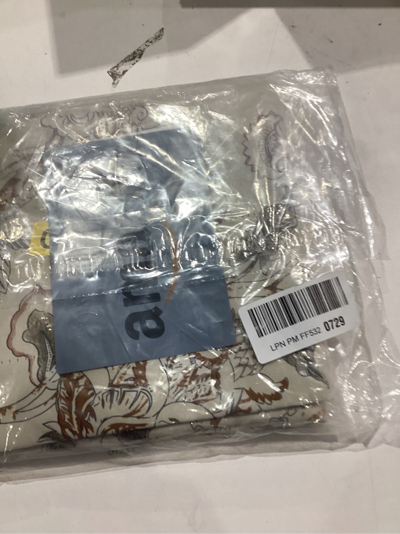 Condition photo showing Good Condition for 2 Panels Curtain Valances for Windows,52in x18in Blackout Window Treatment Valances,Decorative Valances with 1.9in Rod Pockets,Brown Flower Valances-brown Flower