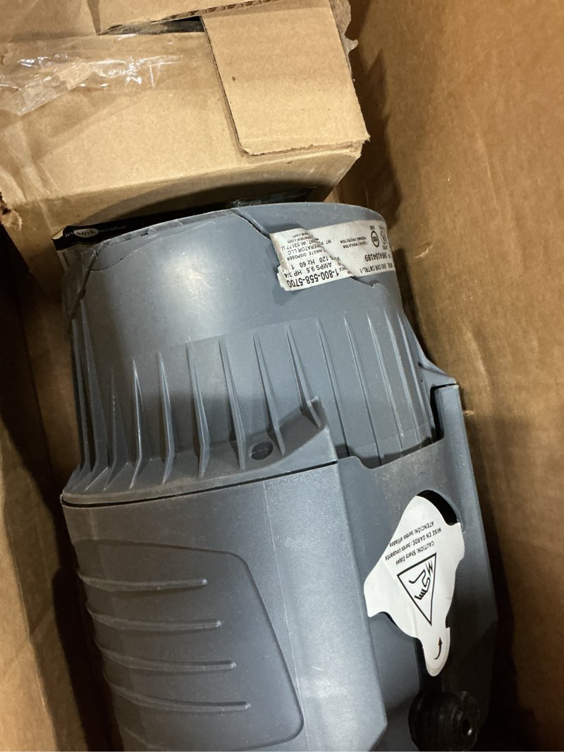 Condition photo showing As Is for insinkerator evolution cover control 3/4 hp garbage disposal, advanced series ez connect batch feed food waste disposer