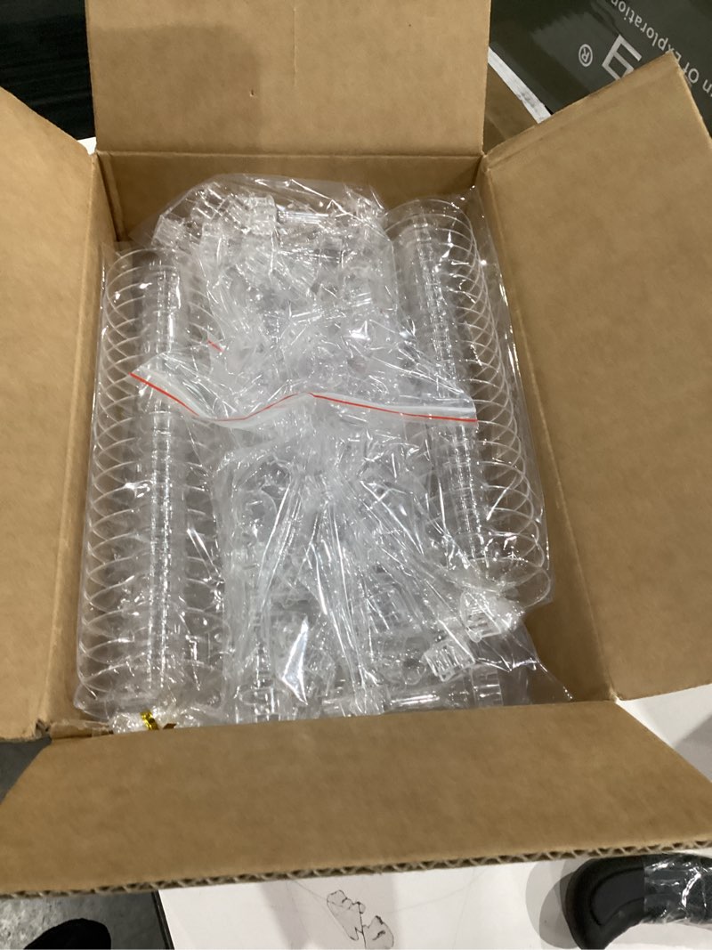 Condition photo showing item condition for 40 Pack Plastic Martini Glasses 5 Oz Disposable Cocktail Glasses, Tall Mini Martini Cups, Plastic Margarita Glasses Perfect for New Year Party Birthday Wedding and All Events 40PCS TALL Martini Glasses