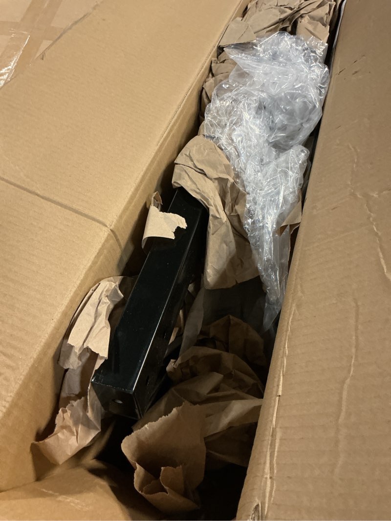 Condition photo showing As Is for Steel Stair Step Riser 6-Step, Metal Stair Stringer with Reinforcing Support Legs, Heavy Duty Steel Stair Stringer for 50" Height Deck and Outdoor Steps (3 Pack) 6 Step 3