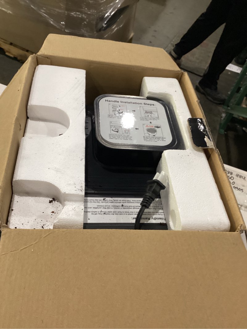 Condition photo showing As Is for espresso machine with grinder,20bar compact espresso maker with steam milk frother,coffee maker for home - cappuccino latte & cold brew iced coffee maker & americano, gift for women or men