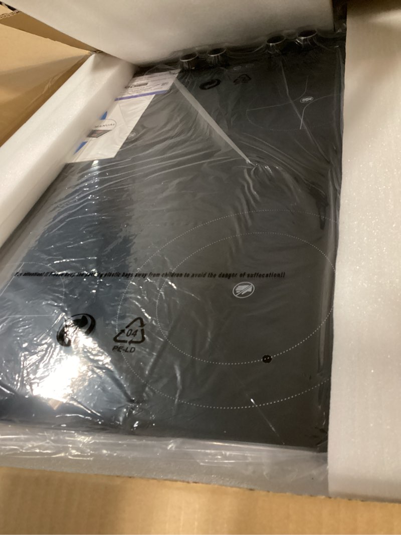 Condition photo showing Good Condition for 4 Burner Electric Cooktop,7200W Built-in & Countertop 4 Burner Electric Stove Top with 9 Power Levels, Child Safety Lock & 99mins Timer, 30 inch Electric Cooktop 220-240V (No Plug)