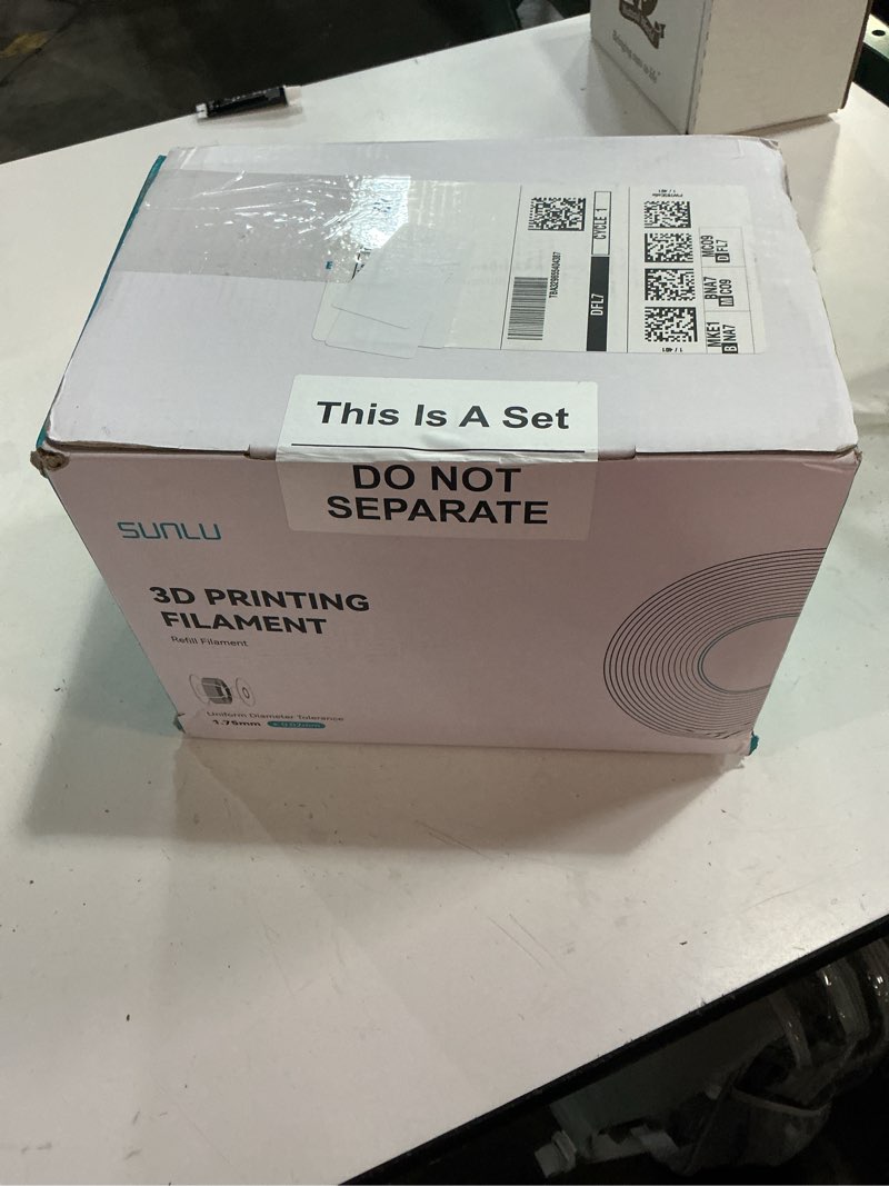 Condition photo showing New/Like New for sunlu pla refill filament 1.75mm, refill pla 3d printer filament suitable for bambu lab filament and sunlu reusable spools, 1kg per spool, 4 pcs, 4 colors, beige+coffee brown+olive green+oak 4kg pla beige+coffee brown+olive green+oak filament 4kg pla