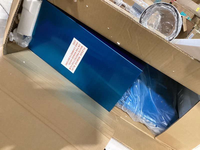 Condition photo showing Good Condition for 24 inch range hood, wall mount vent hood in stainless steel with ducted/ductless convertible duct, 3 speed exhaust fan, energy saving led light, push button control, 2 pcs baffle filters