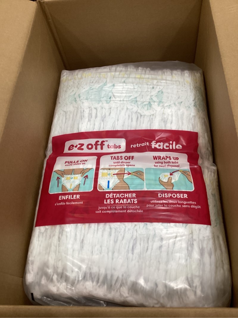 Condition photo showing New/Like New for Pampers Diapers - Swaddlers 360° - Size 4, 132 Count, up to 100% Leakproof Comfy Dry Fit, Designed for Easy Changes, Pull On Baby Diaper (Packaging May Vary) Size 4 132