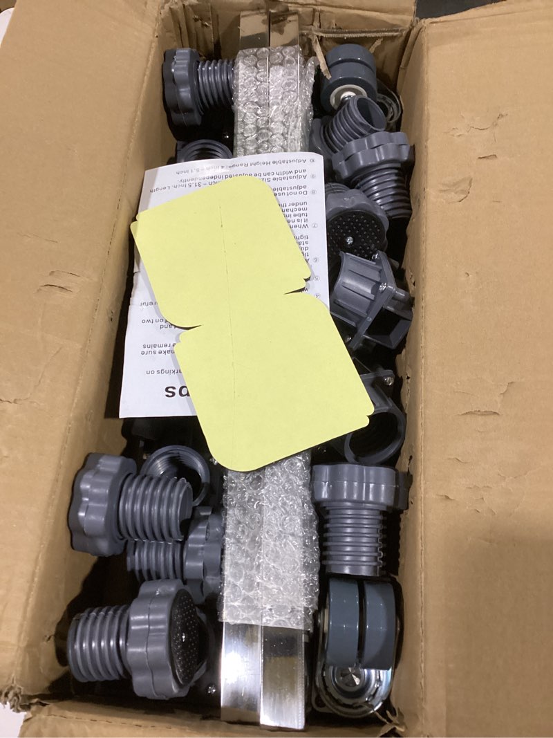 Condition photo showing Good Condition for WBD WEIBIDA Upgraded Full-size Washing Machine Base Stand with 4 Locking Wheels & 10 Strong Feet, 24-31" Fridge Stand Adjustable Flat Dolly Cart Mobile Base for Washer, Dryer, Refrigerator, Furniture Grey-upgraded 10 Feet 4 Dual Wheels