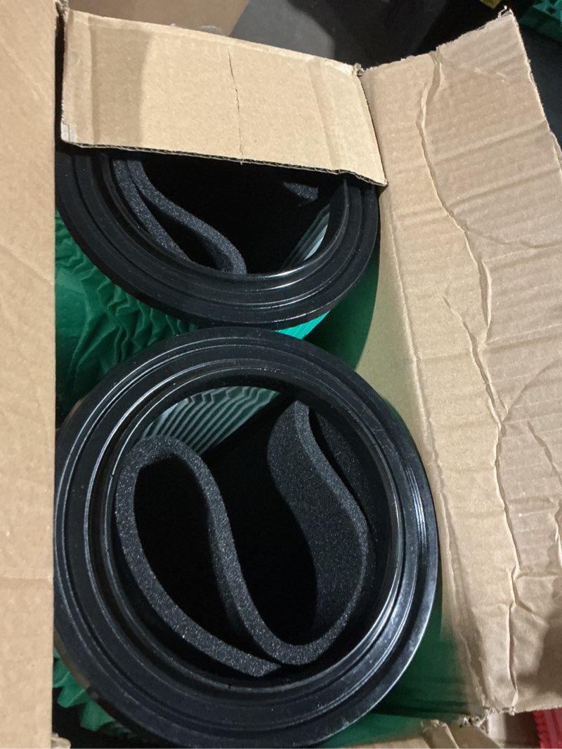 Condition photo showing As Is for 2 pack vf6000 filters for rigid shop vac 5-20 gallon wet dry vacuums and also fit for husky vacuum 6-9 gallon with 2 pack foam sleeve green 4