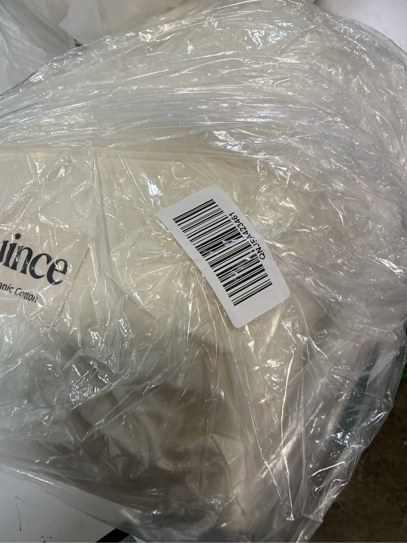 Condition photo showing Good Condition for organic brushed cotton sheet set, queen, ivory