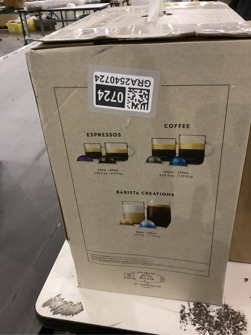 Condition photo showing New/Like New for Nespresso Vertuo Plus Coffee and Espresso Maker by De'Longhi, Grey