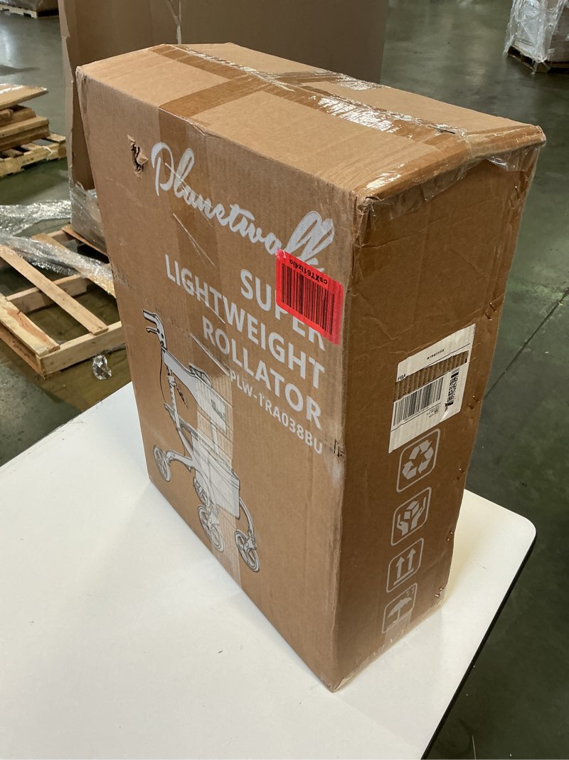 Condition photo showing New/Like New for PLANET WALK Super Lightweight Rollator Walker for Seniors, Foldable Rolling Walker with Seat and 8" 