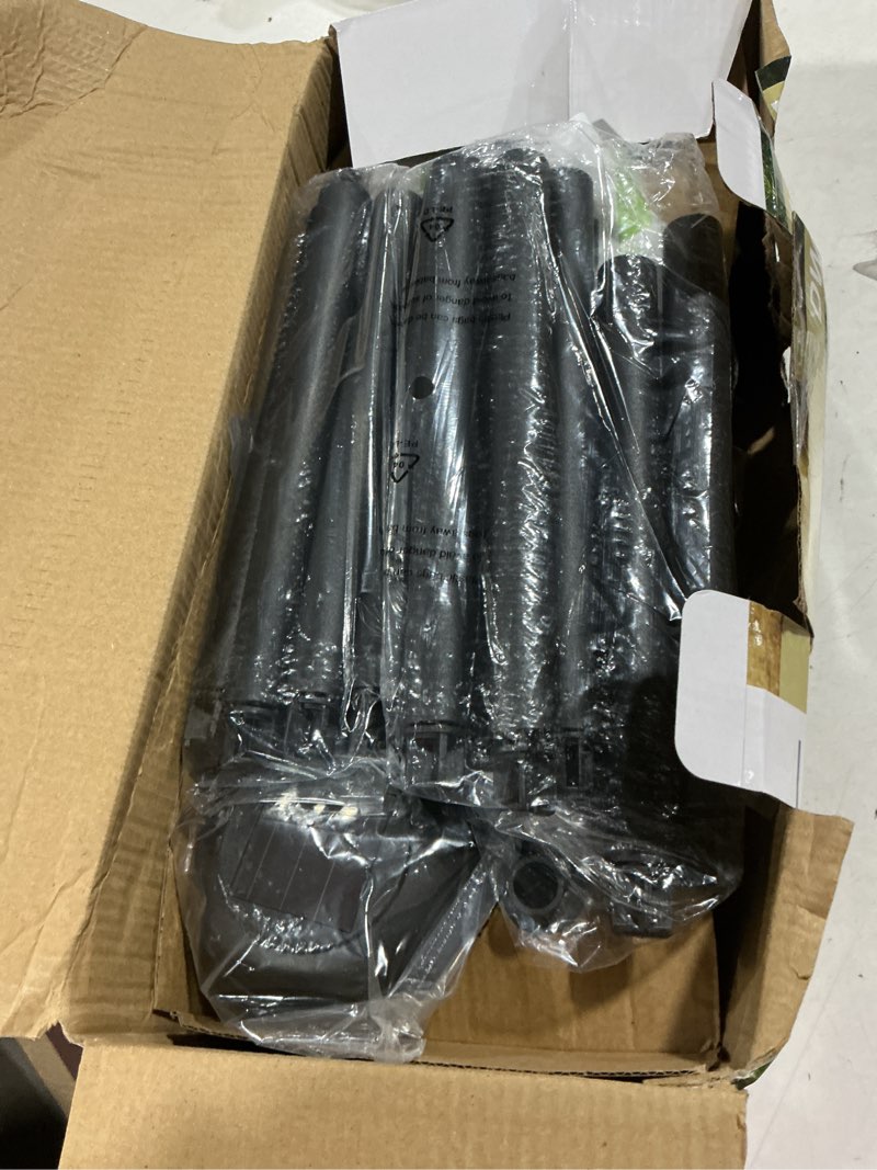 Condition photo showing Good Condition for excmark 10 pack solar lights outdoor decorative, solar pathway lights outdoor, solar powered garden yard lights for walkway sidewalk driveway. (black, cool white) cool white light black