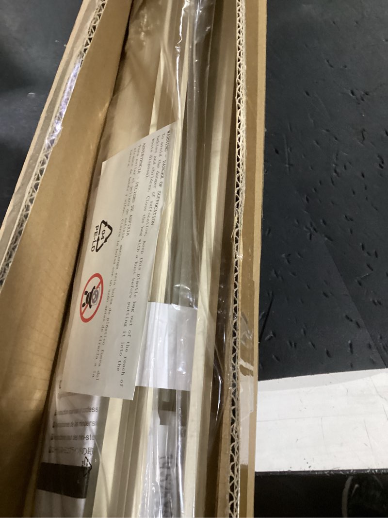 Condition photo showing New/Like New for unishades blinds for indoor windows 1" vinyl l-shaped slats cordless mini blinds for home, 20" w × 64" h - beige beige 20" w × 64" h