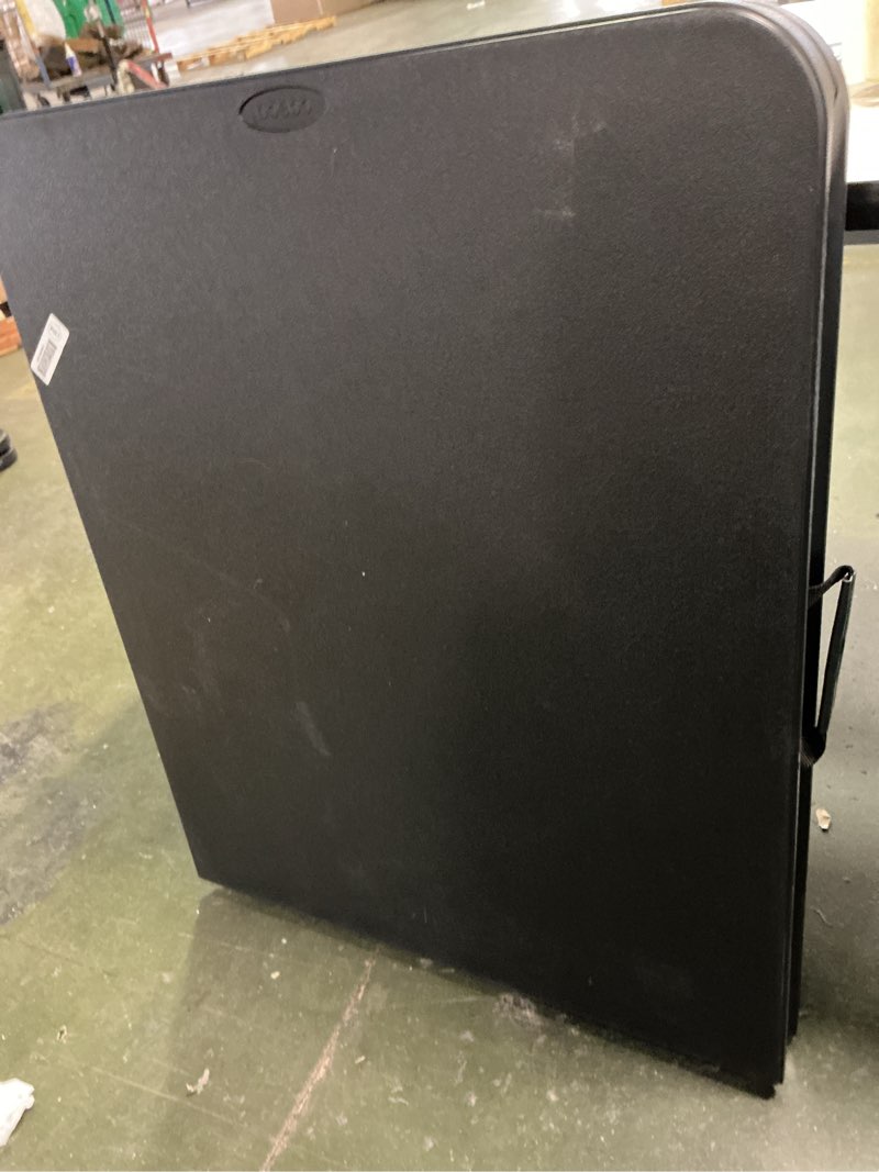 Condition photo showing As Is for Cosco Rectangle Steel Folding Table Black 6ft. 