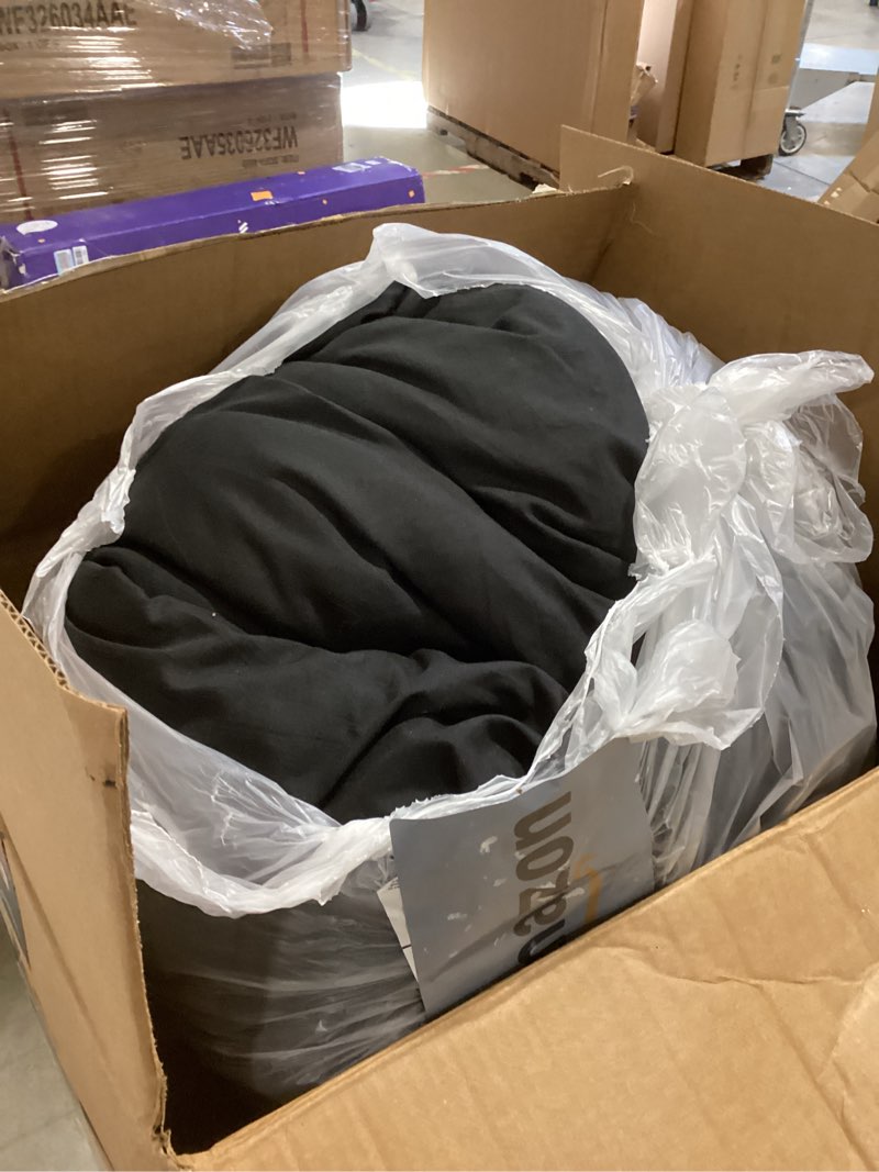 Condition photo showing As Is for texartist premium 2100 series queen comforter all season breathable black comforter soft 4d spiral fiber quilted down alternative duvet insert with corner tabs luxury hotel style (88"x88") queen comforter black comforter