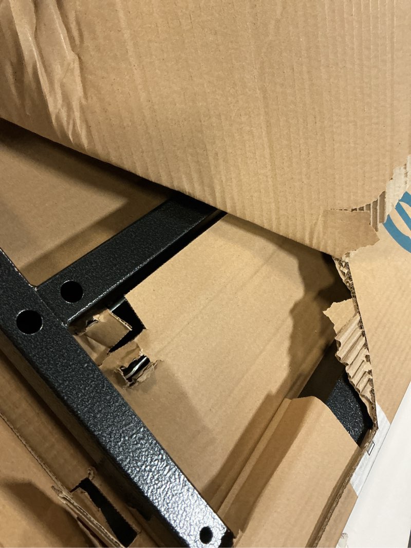 Condition photo showing Good Condition for Drive Medical Overbed Table with Wheels - Secure Height Adjustment for Comfort - Non Tilt Surface - Smooth Rolling Design - Home & Hospital Use - Woodgrain Laminate Top - Silver Vein Silver Vein Table