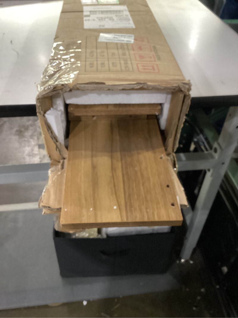 Condition photo showing Good Condition for Narrow Console Table, 5.9'' Thin Entryway Table, Behind Couch Table for Small Spaces, Small Farmhouse Hallway Table, for Living Room, Hallway, Foyer, Light Walnut CT19VV