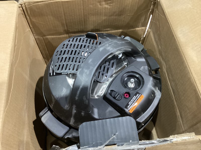 Condition photo showing As Is for Instant Pot Pro 10-in-1 Pressure Cooker, Slow Cooker, Rice/Grain Cooker, Steamer, Sauté, Sous Vide, Yogurt Maker, Sterilizer, and Warmer, Includes App With Over 800 Recipes, Black, 6 Quart 6 Quarts