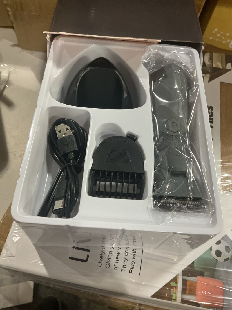 Condition photo showing New/Like New for Body Trimmer for Men - Groin & Ball Shaver with Charging Dock - Constant Power No-Pull Electric Pubic Hair Clipper - 5-in-1 Guard Waterproof Body Groomer with LED Light, for Groin, Armpit & Body Grey