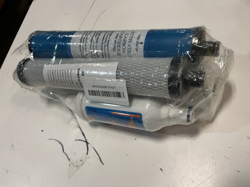 Condition photo showing New/Like New for replacement filter set with membrane for microline 435 reverse osmosis system