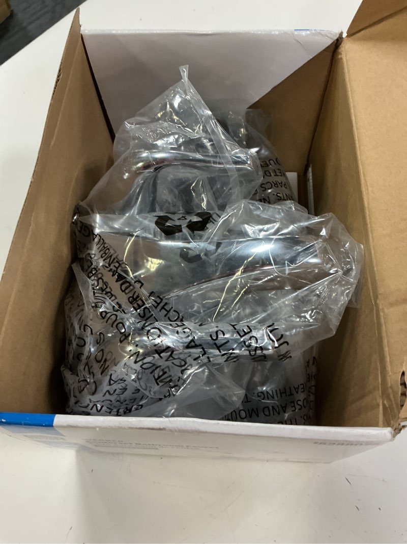 Condition photo showing Good Condition for project source webber chrome 4-in centerset 2-handle watersense bathroom sink faucet with drain and deck plate