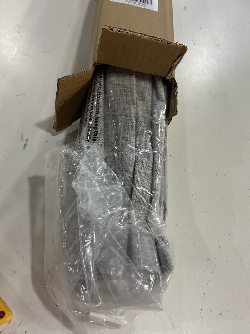Condition photo showing Good Condition for lazblinds no tools no drill cordless roman shades for windows, blackout thermal insulated uv blocking window blinds, room darkening fabric blinds for indoor windows, 34'' w x 64'' h, grey blackout - grey 34" w x 64" h