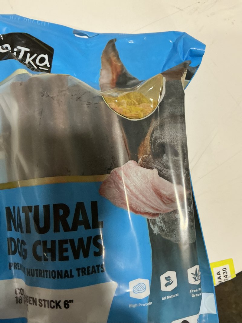 Condition photo showing Good Condition for (Similar to) Sitka Farms Beef Cheek ROLL Chicken 5-6 Inch (4 Count) Extra Thick Dog Chew Bones No Rawhide Sourced from Free Range Grass Fed/Healthy Teeth and Gums for Small Medium and Large Dogs Chicken 4 Count (Pack of 1)