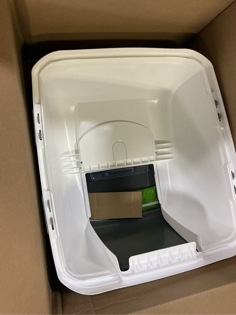 Condition photo showing Good Condition for Catit Airsift Jumbo Hooded Litter Pan, Warm Gray/White - Privacy and Easy Access for Cleaning - Ideal for Larger or Multiple Cat Households