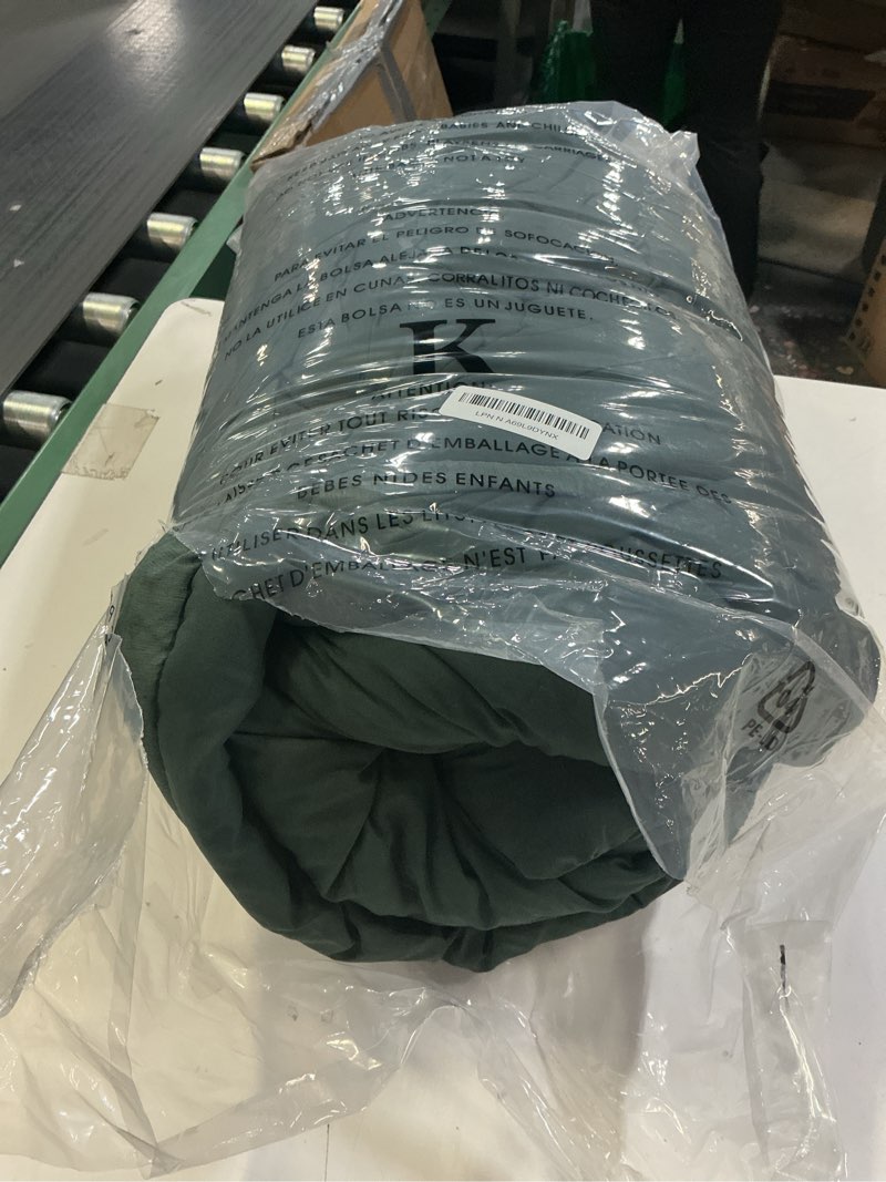 Condition photo showing As Is for Monbix King Size Comforter Set, Deep Forest King Size Bedding Set Reversible, King Comforter Set 7 Pieces, Cationic Dyeing Bed in a Bag with Comforter, Sheets, Pillowcases & Shams Deep Forest 7Piece-King(102”X90'')