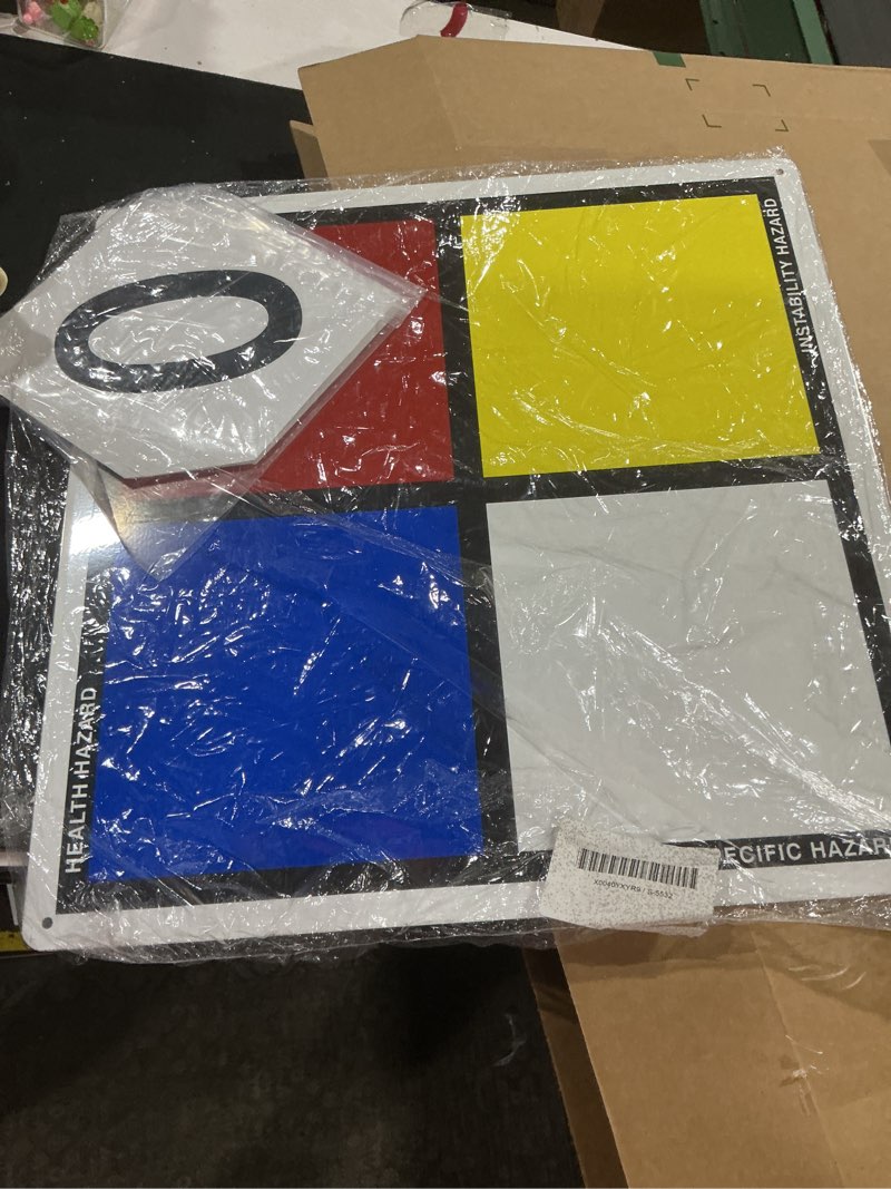 smartsign-s-5532 nfpa sign kit (placard, digits & symbols) | 25.5" tall (tip-to-tip) diamond aluminum 25.5" tall aluminum sign kit