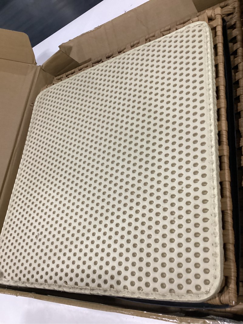 Condition photo showing Good Condition for feandrea cat litter box enclosure, handwoven rattan hidden litter box furniture with extra mat, removable washable tray, boho cat house, end table, goose yellow upcl024ye01 goose yellow s (20.7"l x 20.7"w x 22"h)