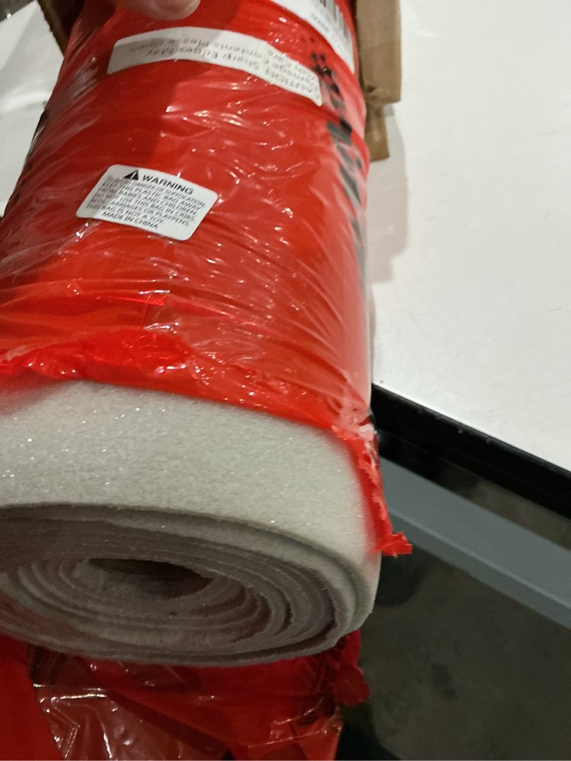 Condition photo showing Good Condition for hiksuky suede auto headliner fabric 120" l × 58" w with foam backing - gray interior replacement material for car/truck/suv/rv roof, tube packaging - home repair/diy headliner material gray 120" l × 58" w