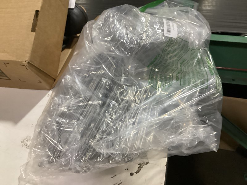 Condition photo showing As Is for specilite wire metal clothes hangers bulk 100 pack for standard size suits, coats, shirts, pants, skirts, space saving, non slip,16 inch 12 gauge ultra thin, silver silver 100 pack