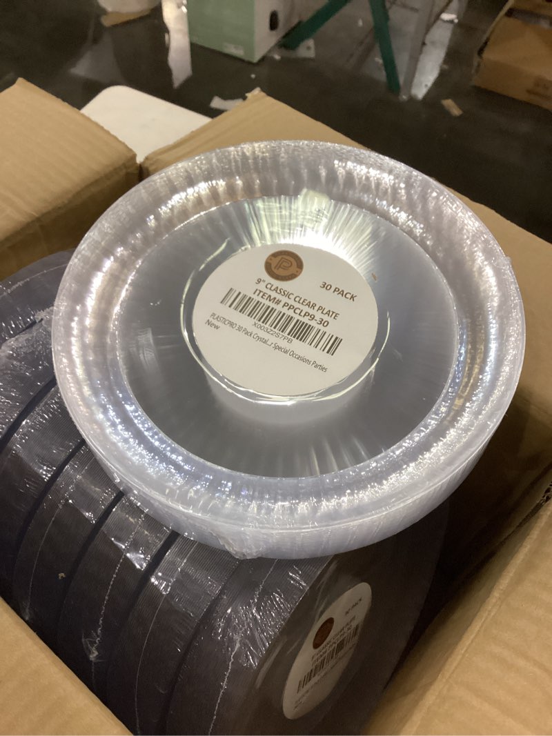 9\" PLATES CLEAR 30 PACK