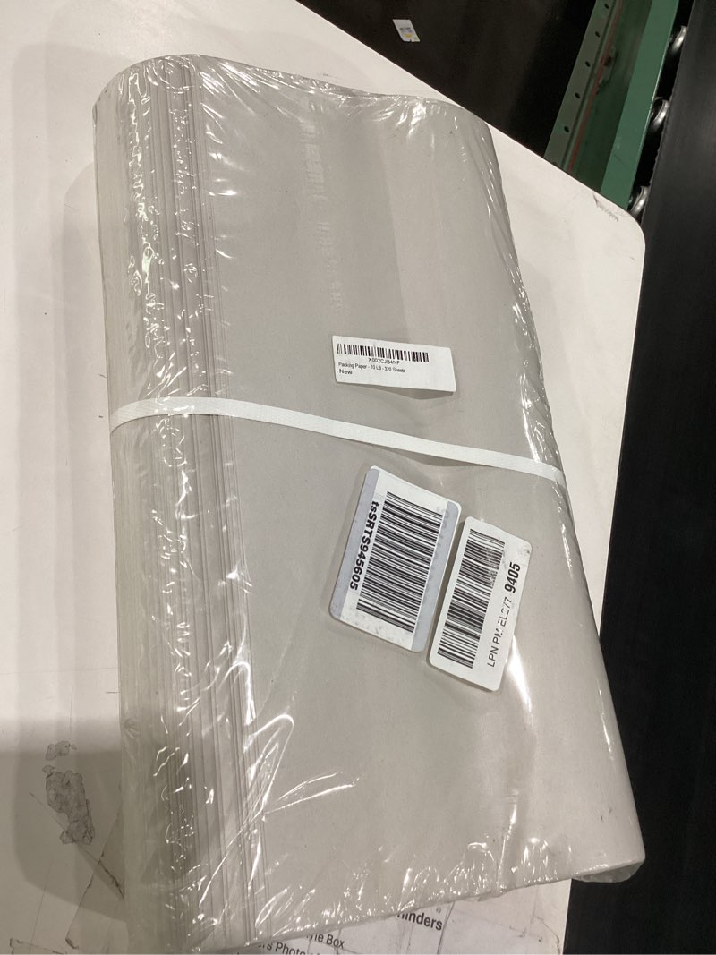 Condition photo showing Good Condition for bryco goods newsprint packing paper sheets for moving - 10lb - 320 sheets of newspaper paper - wrapping and protecting fragile items, box filler, shipping supplies - 27" x 17" - made in the usa 27" x 17" (320 sheets)
