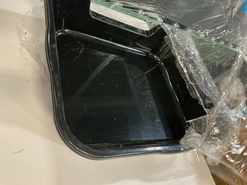 Condition photo showing Good Condition for 2 Pack of Extra Large Cat Litter Box (ABS Material), Low Entry Senior Litter Pen for Geriatric Kitty Big Cats, Jumbo Pet Safe Litter Boxes Tray for Indoor Pets Potty (Black, 24" L x 20" W) Large (Pack of 2) Black