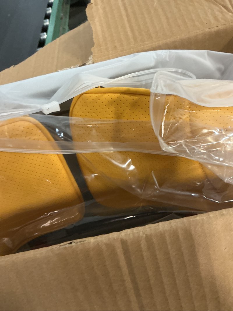 Condition photo showing Good Condition for Lumbar Support Pillow for Office Chair, Office Home Must Haves, Back Support for Car, Back Cushion, Back Support Pillow for Chair, Height Adjustable, Dynamic Tracking of Back Movement Yellow