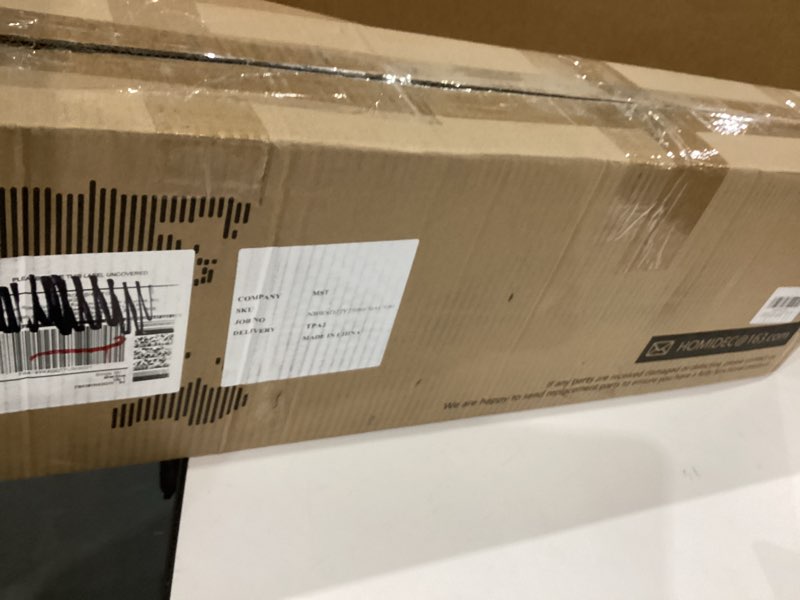 Condition photo showing New/Like New for HOMIDEC Clothes Drying Rack, Large 4-Tier Foldable Drying Rack Clothing (67.7H x 19.7W x 30L Inches), Movable with 4 Castors. Multifunctional Stainless Steel Laundry Drying Rack, Blue