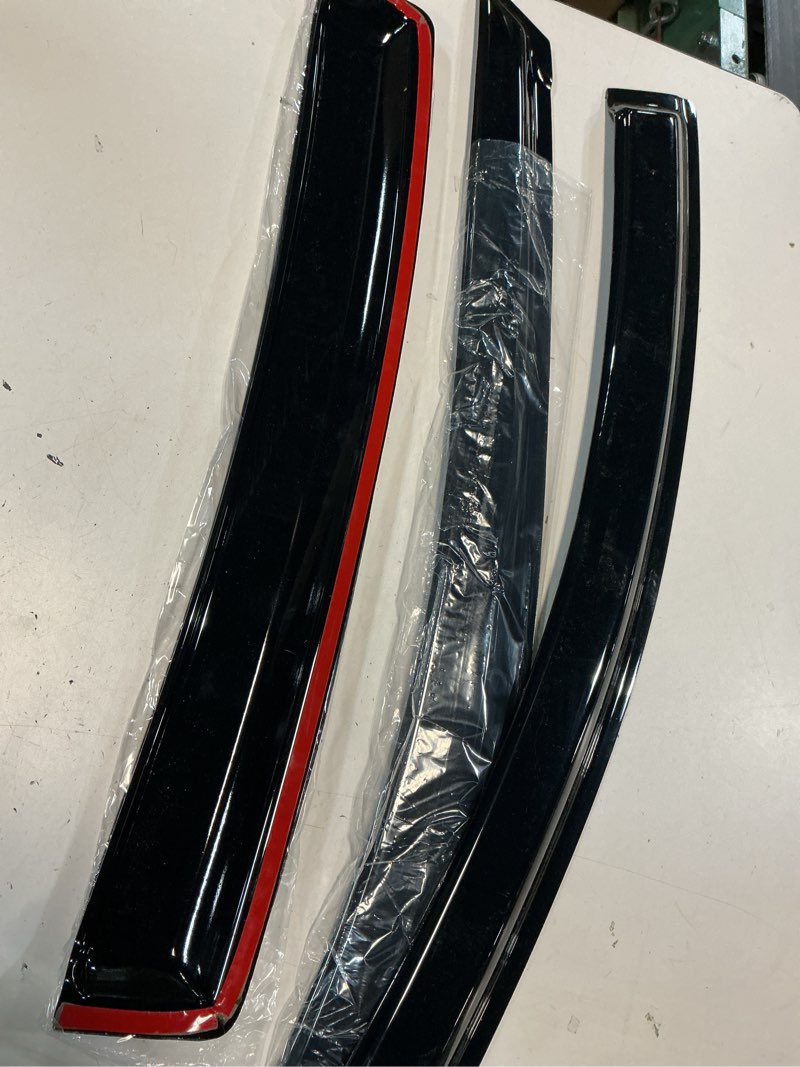 Condition photo showing Good Condition for Tape-On Window Visors 4-Piece for 04-08 Acura TL Sun Rain Guard Shield Shade Smoke 94057 black 04-08 Acura TL